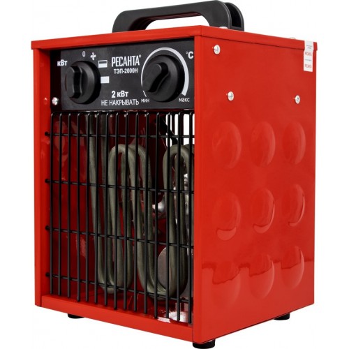 Электрическая тепловая пушка РЕСАНТА ТЭП-2000Н (красный/черный) 8