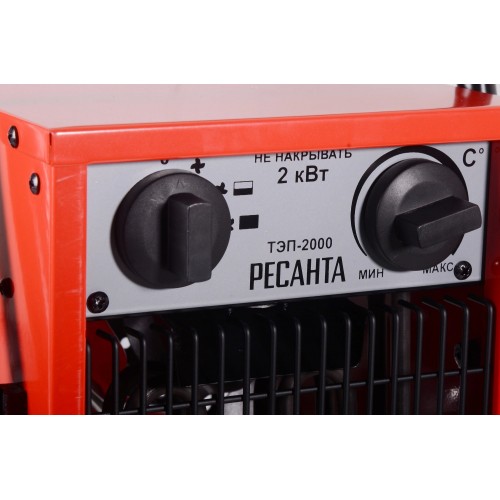 Электрическая тепловая пушка РЕСАНТА ТЭП-2000 (красный/черный) 2