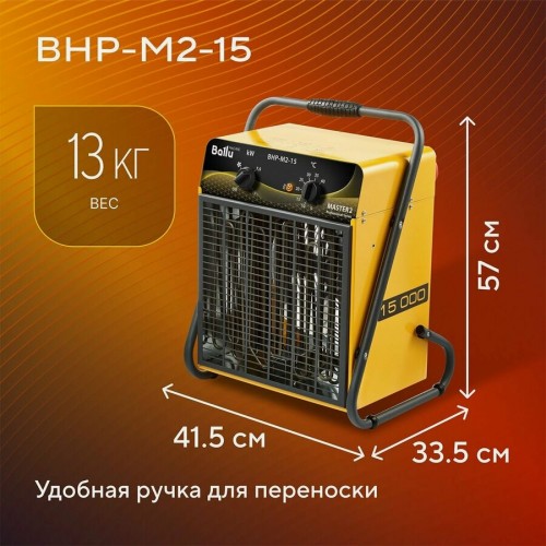 Электрическая тепловая пушка Ballu BHP-M2-15 (желтый/черный) 7