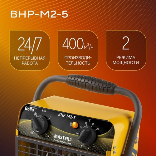 Электрическая тепловая пушка Ballu BHP-M2-5 (желтый/черный) 8