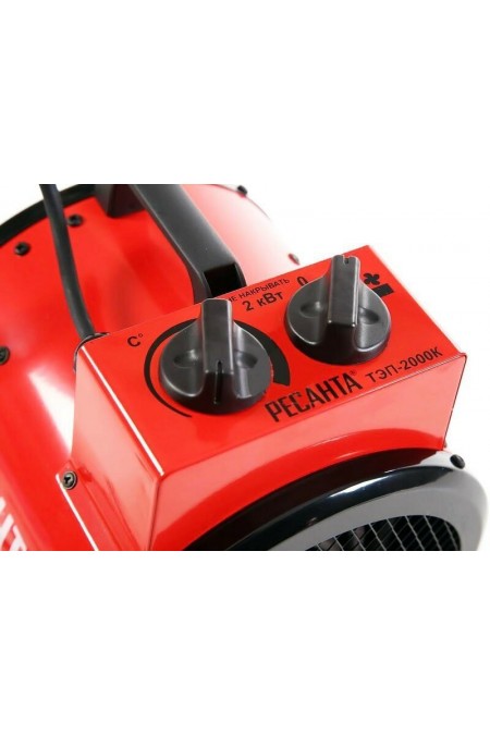 Электрическая тепловая пушка РЕСАНТА ТЭП-2000К (красный/черный) 4