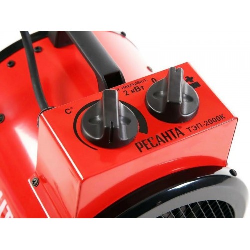 Электрическая тепловая пушка РЕСАНТА ТЭП-2000К (красный/черный) 4