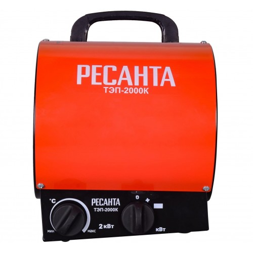 Электрическая тепловая пушка РЕСАНТА ТЭП-2000К (красный/черный) 5