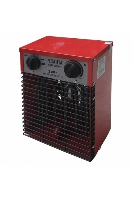 Электрическая тепловая пушка РЕСАНТА ТЭП-2000Н (красный/черный) 