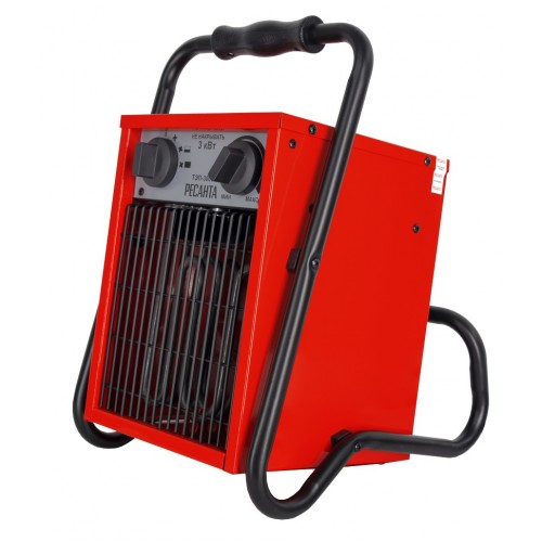 Электрическая тепловая пушка РЕСАНТА ТЭП-3000 (красный/черный) 