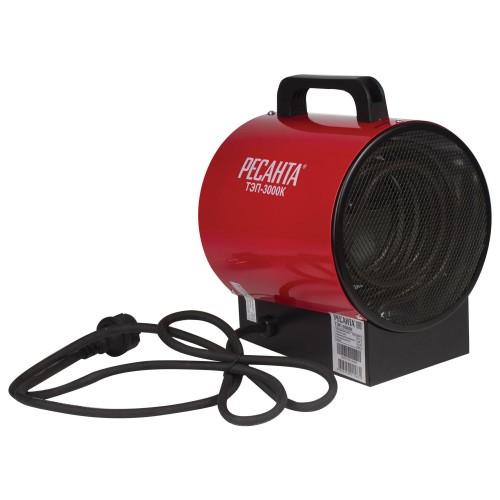 Электрическая тепловая пушка РЕСАНТА ТЭП-3000К (красный/черный) 6