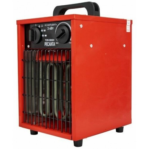 Электрическая тепловая пушка РЕСАНТА ТЭП-3000Н (красный/черный) 1