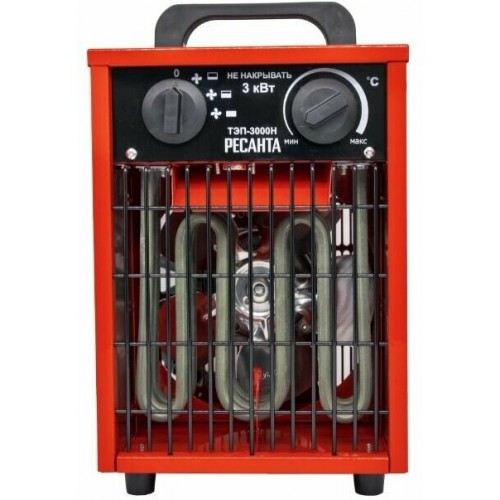 Электрическая тепловая пушка РЕСАНТА ТЭП-3000Н (красный/черный) 2