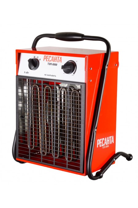 Электрическая тепловая пушка РЕСАНТА ТЭП-5000 (красный/черный) 