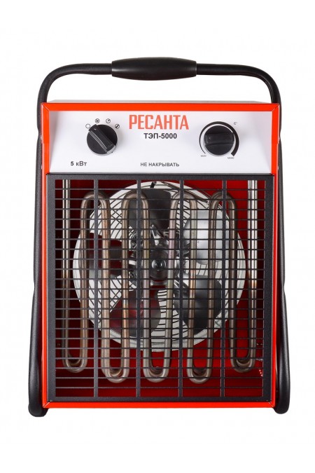 Электрическая тепловая пушка РЕСАНТА ТЭП-5000 (красный/черный) 1