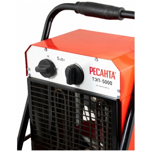 Электрическая тепловая пушка РЕСАНТА ТЭП-5000 (красный/черный) 7