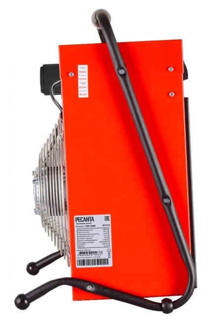 Электрическая тепловая пушка РЕСАНТА ТЭП-5000 (красный/черный) 2