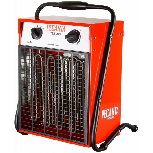 Электрическая тепловая пушка РЕСАНТА ТЭП-9000 (красный/черный) 1