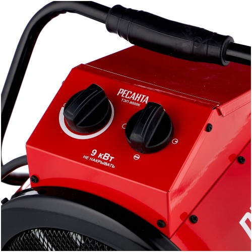 Электрическая тепловая пушка РЕСАНТА ТЭП-9000К (красный/черный) 2