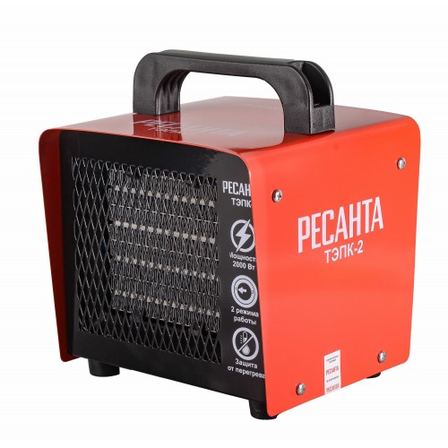 Электрическая тепловая пушка РЕСАНТА ТЭПК-2 (красный/черный) 2