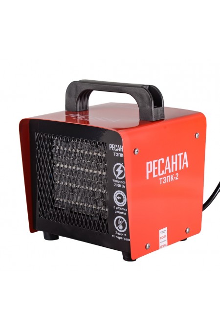 Электрическая тепловая пушка РЕСАНТА ТЭПК-2 (красный/черный) 