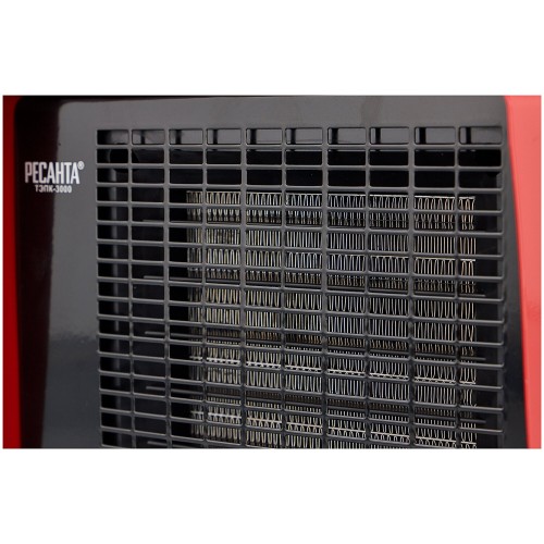 Электрическая тепловая пушка РЕСАНТА ТЭПК-3000 (красный/черный) 2