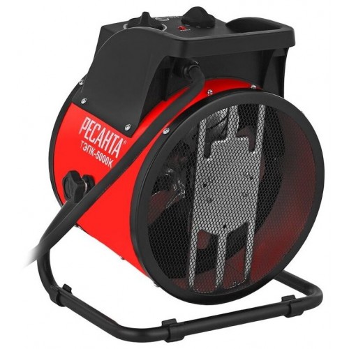 Электрическая тепловая пушка РЕСАНТА ТЭПК-5000K (красный/черный) 5