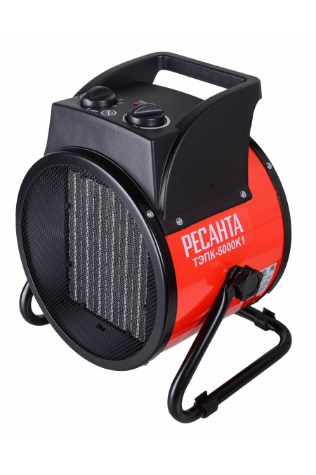 Электрическая тепловая пушка РЕСАНТА ТЭПК-5000К1 (красный/черный) 