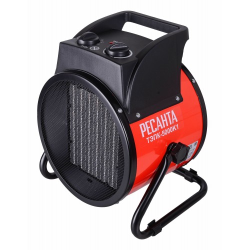 Электрическая тепловая пушка РЕСАНТА ТЭПК-5000К1 (красный/черный) 