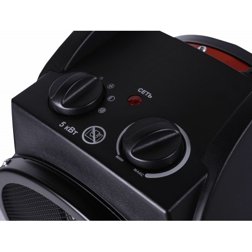 Электрическая тепловая пушка РЕСАНТА ТЭПК-5000К1 (красный/черный) 3