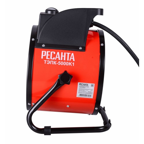 Электрическая тепловая пушка РЕСАНТА ТЭПК-5000К1 (красный/черный) 5