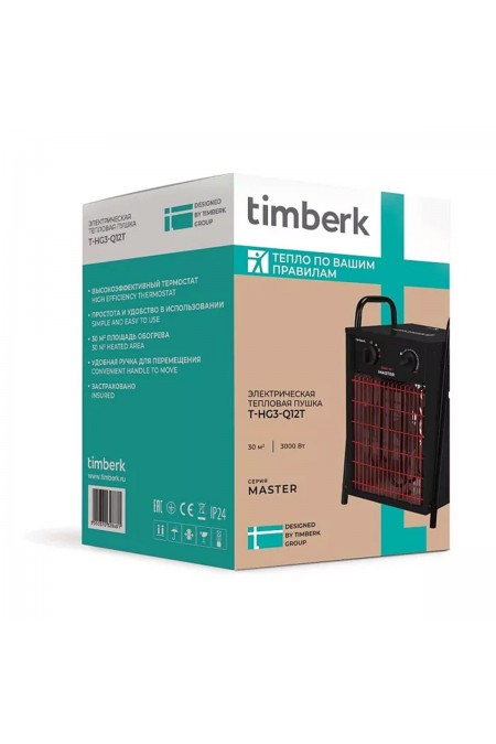 Электрическая тепловая пушка Timberk T-HG3-Q12T (черный/красный) 1
