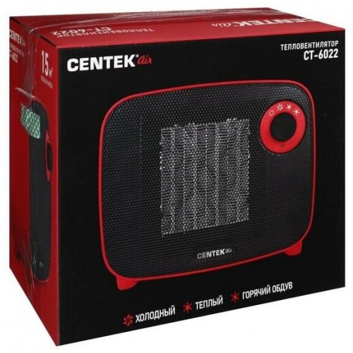 Тепловентилятор CENTEK CT-6022 (красный/черный) 6