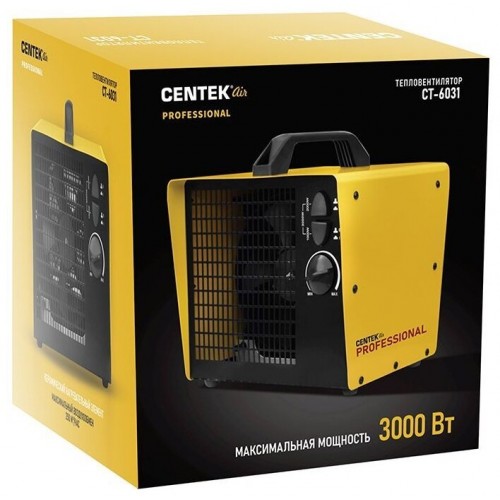 Тепловентилятор CENTEK CT-6031 (желтый/черный) 3