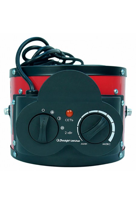 Тепловентилятор Энергомаш ТП-2000К (черный/красный) 4