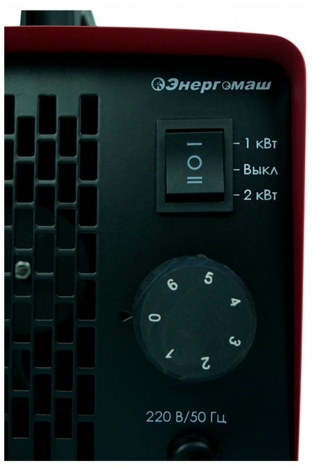 Тепловентилятор Энергомаш ТПБ-2000К (черный/красный) 4