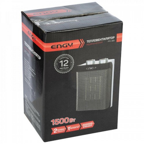 Тепловентилятор Engy PTC-305 (серебристый/черный) 3