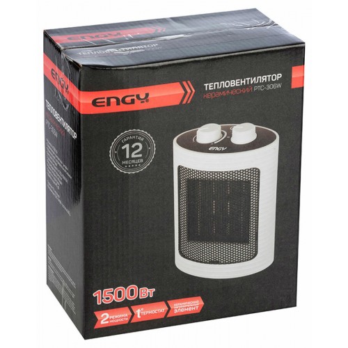 Тепловентилятор Engy PTC-306W (белый/серый) 6