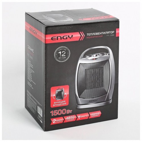 Тепловентилятор Engy PTC-308B (серебристый) 3