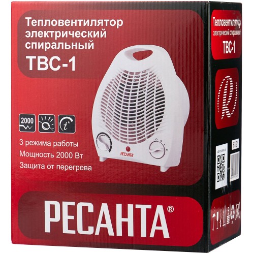 Тепловентилятор РЕСАНТА ТВC-1 (белый) 1