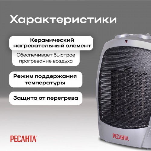 Тепловентилятор Ресанта ТВК-1800 (серый) 7