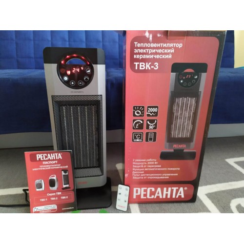 Тепловентилятор РЕСАНТА ТВК-3 (черный/серый) 3