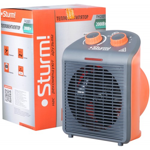 Тепловентилятор Sturm! FH 2001 (черный/оранжевый) 1