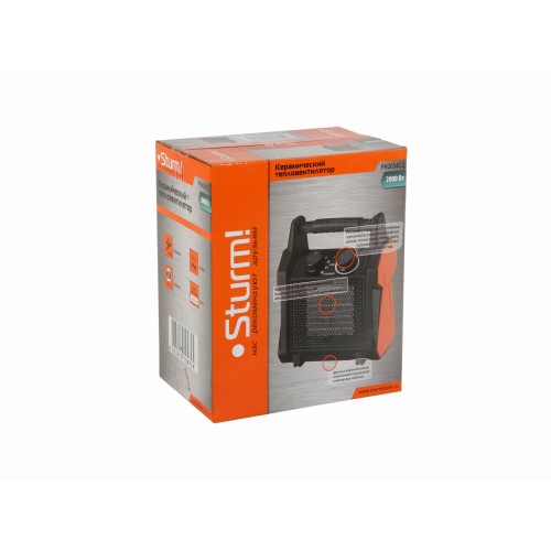 Тепловентилятор Sturm FH2034CQ (черный/оранжевый) 8