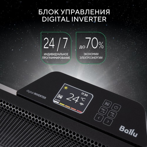 Конвектор Ballu Apollo digital INVERTER Black Infinity BEC/ATI-1503 (черный) 2