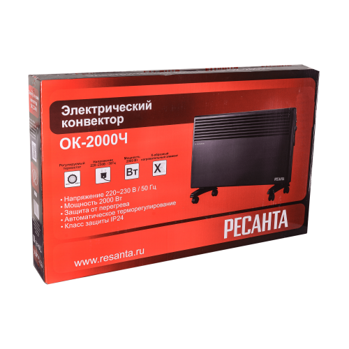 Конвектор РЕСАНТА ОК-2000Ч (черный) 6