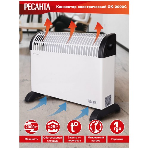 Конвектор РЕСАНТА ОК-2000С (белый) 5