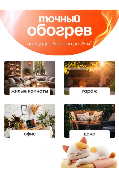 Конвектор РЕСАНТА ОК-2000СЧ (черный) 3