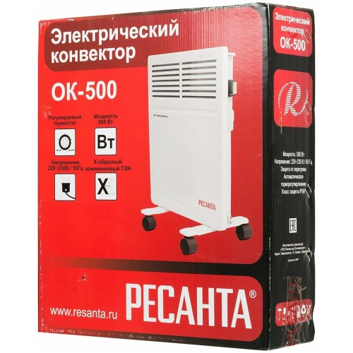 Конвектор РЕСАНТА ОК-500 (белый) 6