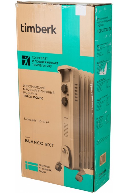 Масляный радиатор Timberk TOR 21.1005 BC (белый) 