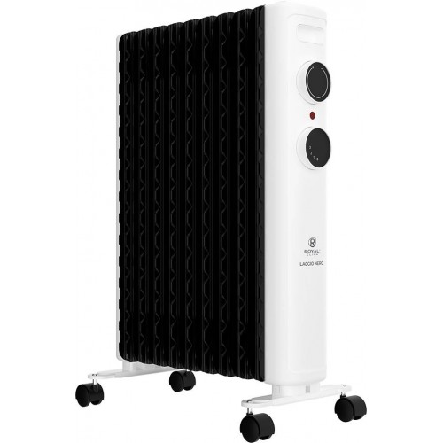Масляный радиатор Royal Clima Laggio Nero ROR-LN9-2000M (белый/серый) 1