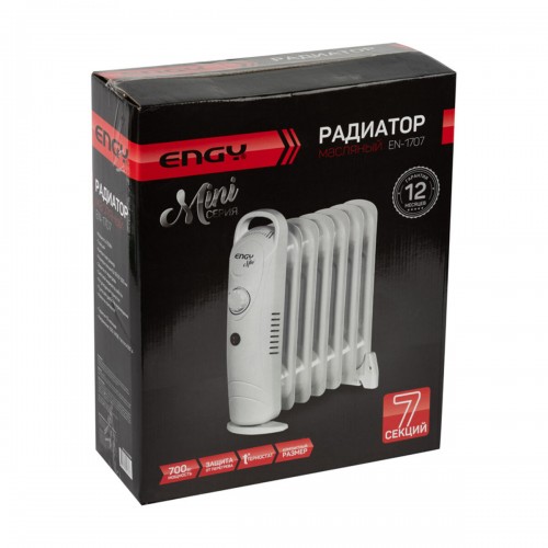 Масляный радиатор Engy EN-1707 (белый) 1