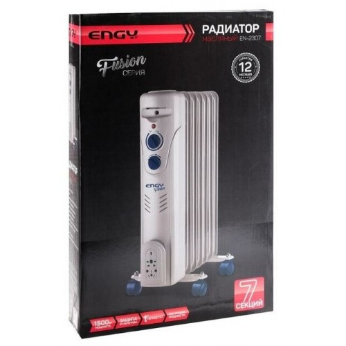 Масляный радиатор Engy EN-2307 Fusion (белый) 5