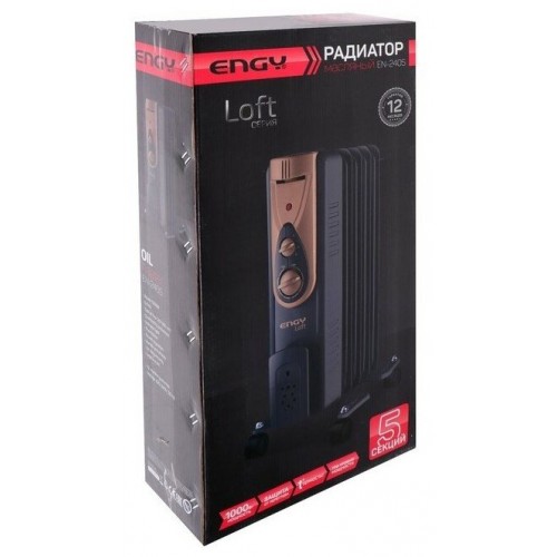 Масляный радиатор Engy EN-2405 Loft (черный) 5