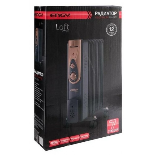 Масляный радиатор Engy EN-2407 Loft (черный) 